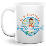 Love You Forever 11 Oz Coffee Mug - White (Personalized)