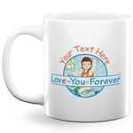 Love You Forever 20 Oz Coffee Mug - White (Personalized)