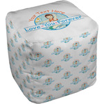 Love You Forever Cube Pouf Ottoman (Personalized)