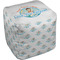 Love You Forever Cube Pouf Ottoman (Top)