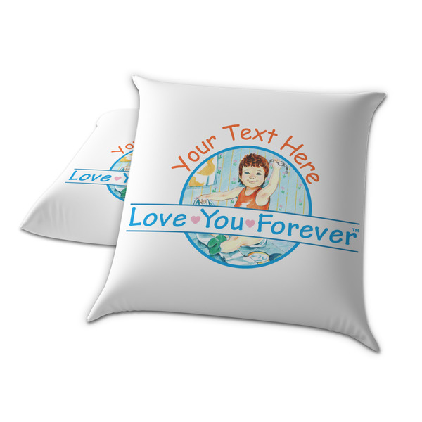 Love You Forever Decorative Pillow Case - TWO