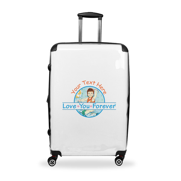 Custom Love You Forever Suitcase - 28" Large - Checked w/ Name or Text