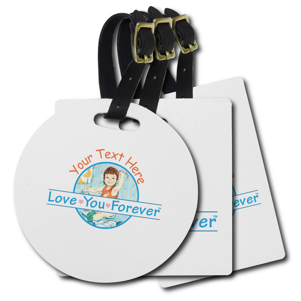 Custom Love You Forever Plastic Luggage Tag (Personalized)