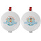 Love You Forever Metal Ball Ornament - Front and Back