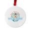Love You Forever Metal Ball Ornament - Front
