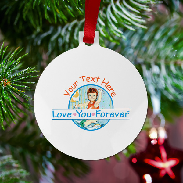 Love You Forever Metal Ball Ornament - Lifestyle