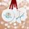 Love You Forever Metal Ornaments - Double Sided w/ Name or Text