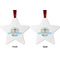 Love You Forever Metal Star Ornament - Front and Back