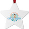 Love You Forever Metal Star Ornament - Front