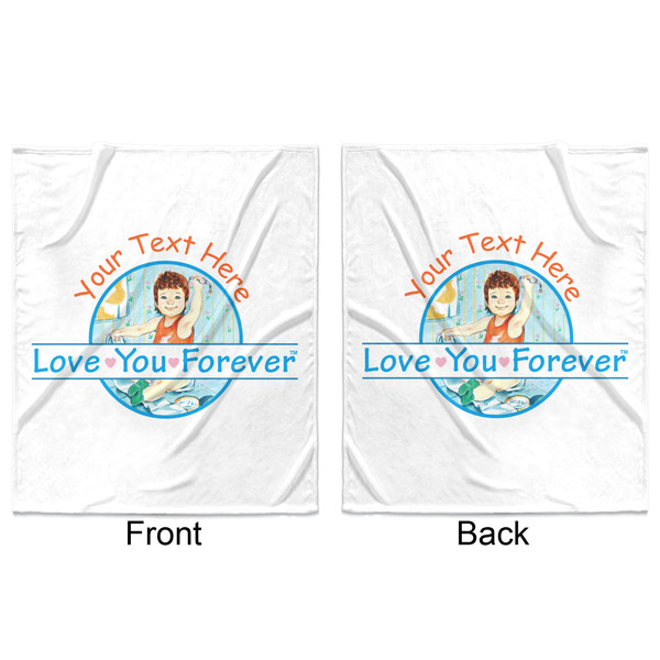 Love You Forever Minky Blanket - 50"x60" - Double Sided - Front & Back