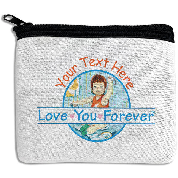 Custom Love You Forever Rectangular Coin Purse w/ Name or Text