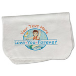 Love You Forever Burp Cloth - Fleece w/ Name or Text