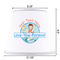 Love You Forever Poly Film Empire Lampshade - Dimensions