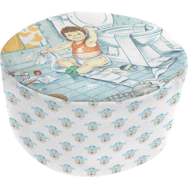 Love You Forever Round Pouf Ottoman (Bottom)