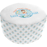 Love You Forever Round Pouf Ottoman (Personalized)