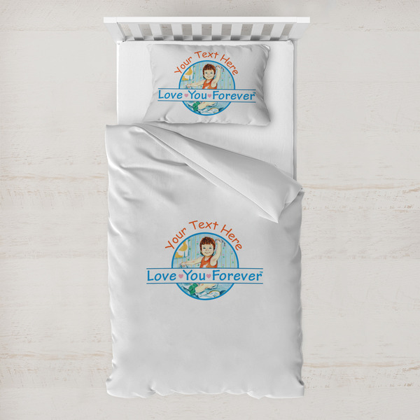 Custom Love You Forever Toddler Bedding w/ Name or Text