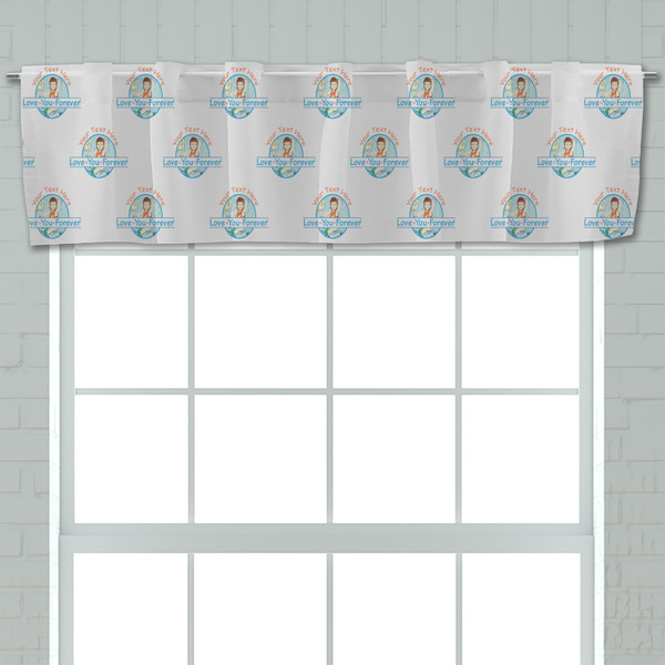 Love You Forever Valance - Closeup on window