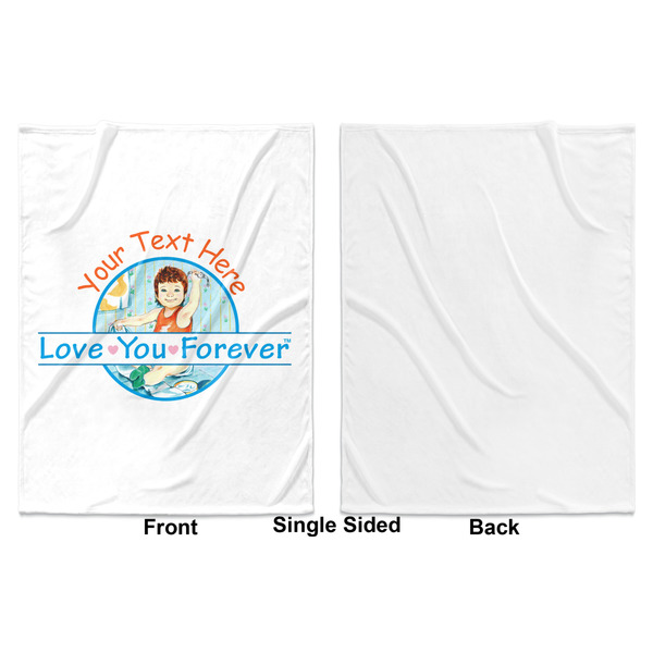 Love Your Forever Baby Blanket (Single Sided - Printed Front, White Back)