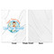 Love Your Forever Baby Blanket (Single Sided - Printed Front, White Back)