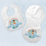 Love You Forever Baby Bib & Burp Set w/ Name or Text
