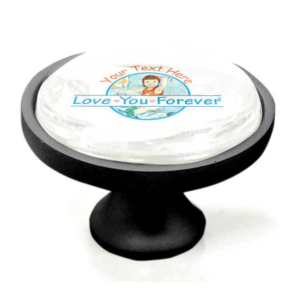 Love Your Forever Black Custom Cabinet Knob (Side)