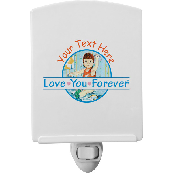 Custom Love You Forever Ceramic Night Light w/ Name or Text