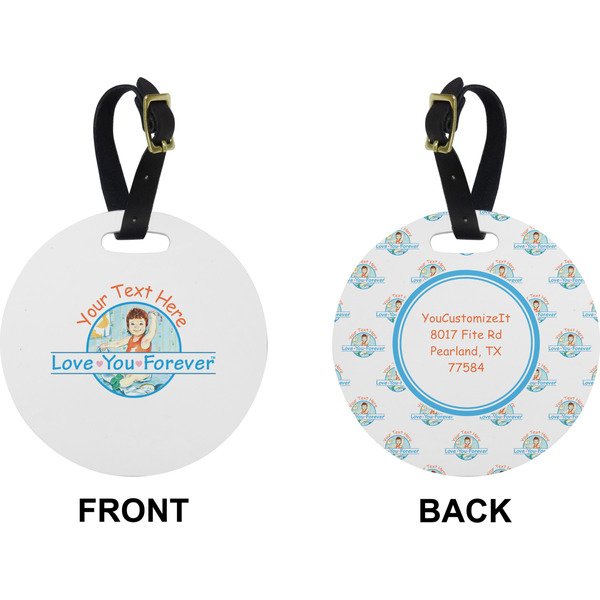 Love Your Forever Circle Luggage Tag (Front + Back)