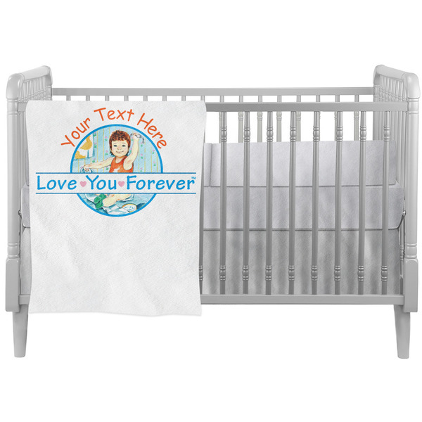 Custom Love You Forever Crib Comforter / Quilt w/ Name or Text