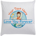 Love You Forever Decorative Pillow Case w/ Name or Text