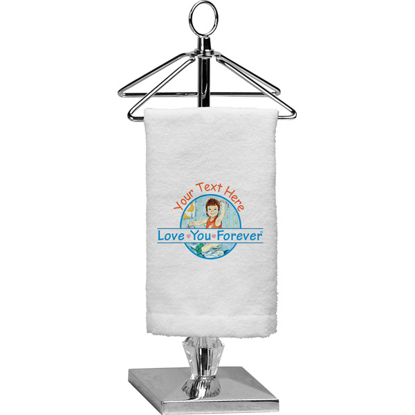 Custom Love You Forever Finger Tip Towel - Full Print w/ Name or Text