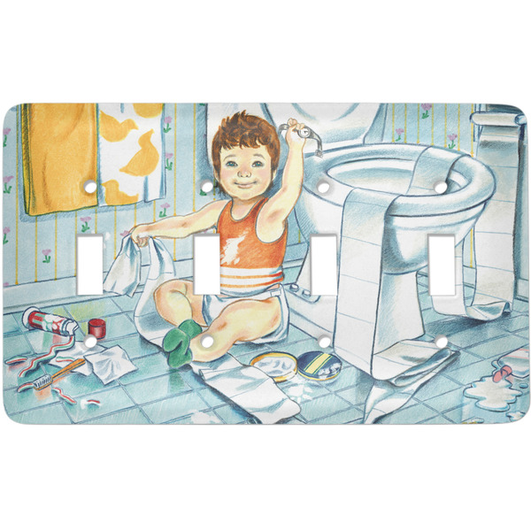 Custom Love You Forever Light Switch Cover (4 Toggle Plate)