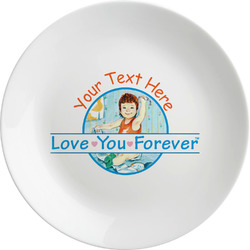 Love You Forever Melamine Plate (Personalized)