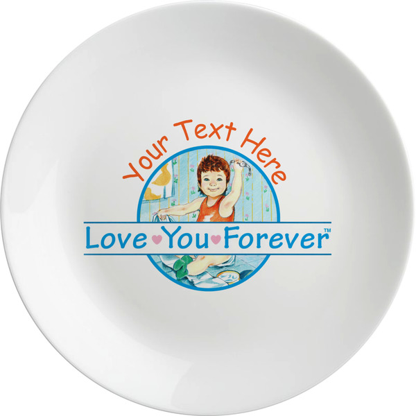 Custom Love You Forever Melamine Plate (Personalized)