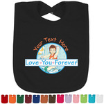 Love You Forever Cotton Baby Bib (Personalized)