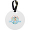 Love You Forever Plastic Luggage Tag - Round (Personalized)