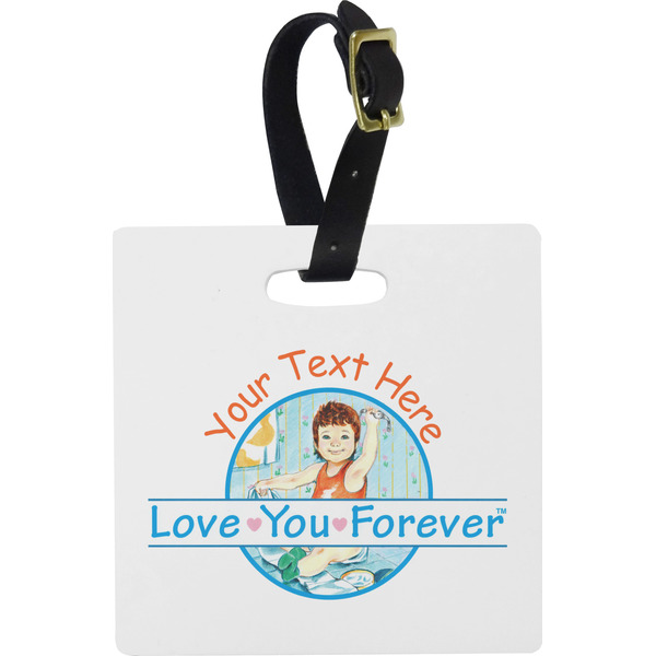 Love Your Forever Personalized Square Luggage Tag