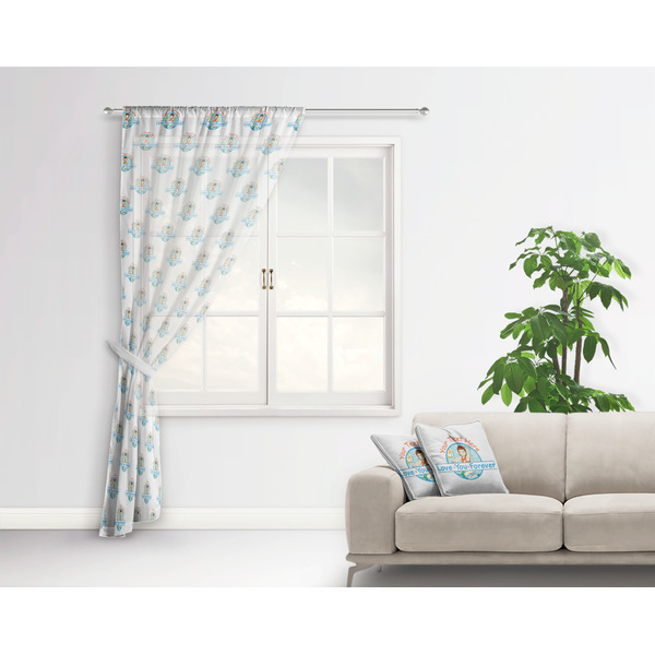 Love Your Forever Sheer Curtain With Window and Rod - in Room Matching Pillow