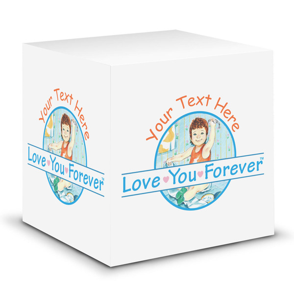 Custom Love You Forever Sticky Note Cube w/ Name or Text