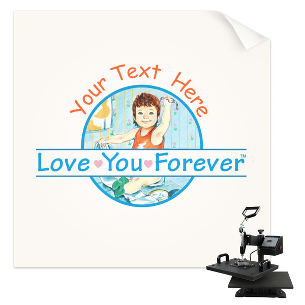 Custom Love You Forever Sublimation Transfer - Shirt Back / Men (Personalized)