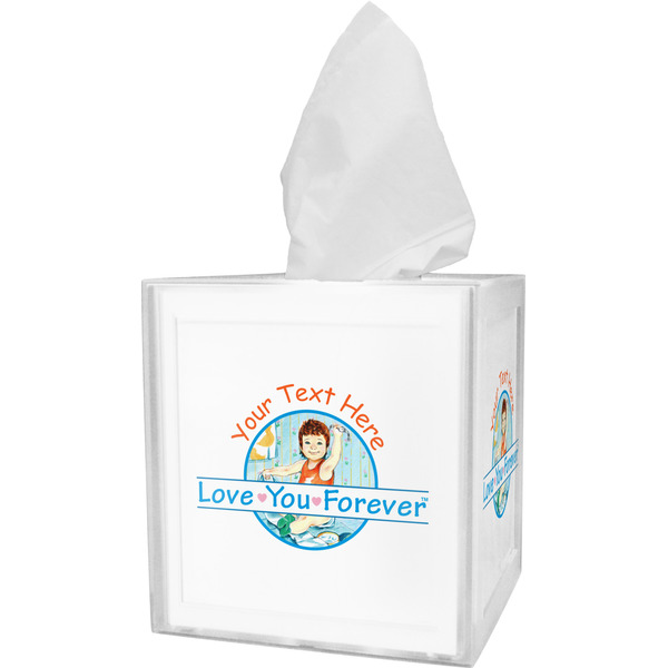 Custom Love You Forever Tissue Box Cover w/ Name or Text