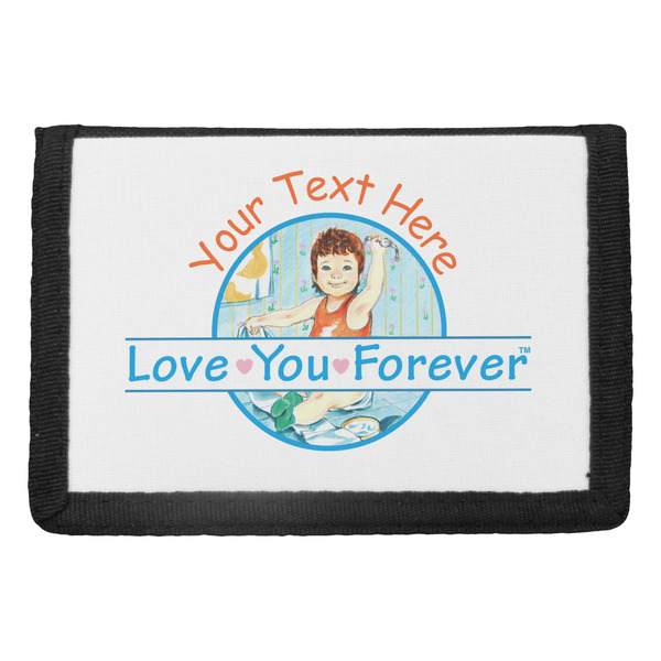 Custom Love You Forever Trifold Wallet w/ Name or Text