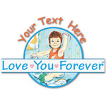 Love You Forever Graphic Decal - Custom Sizes (Personalized)