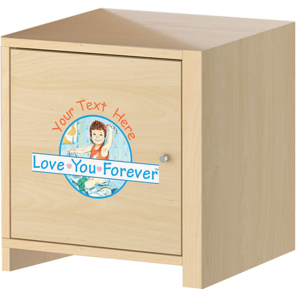 Love Your Forever Wall Graphic on Wooden Cabinet