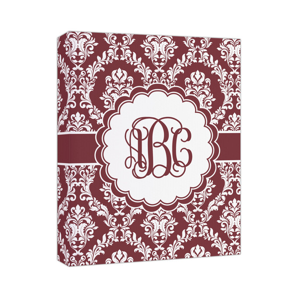 Custom Maroon & White Canvas Print (Personalized)