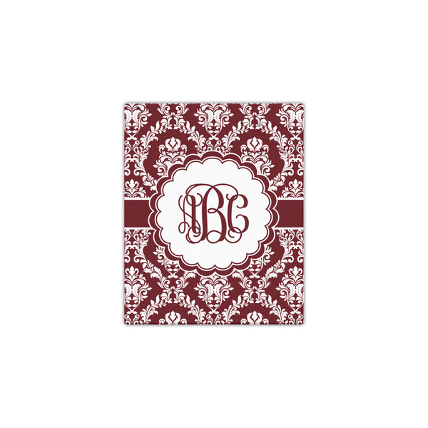 Maroon & White 11x14 - Canvas Print - Front View