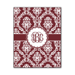 Maroon & White Wood Print - 11x14 (Personalized)