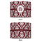 Maroon & White 12" Drum Lampshade - APPROVAL (Fabric)