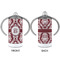 Maroon & White 12 oz Stainless Steel Sippy Cups - APPROVAL