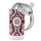 Maroon & White 12 oz Stainless Steel Sippy Cups - Top Off