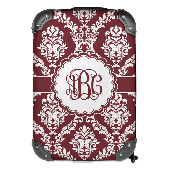 Maroon & White 13" Hard Shell Backpacks - FRONT